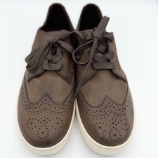 POLO Ralph Lauren Boys Casual Dress Shoes Sz 5 Alek Oxford Brown