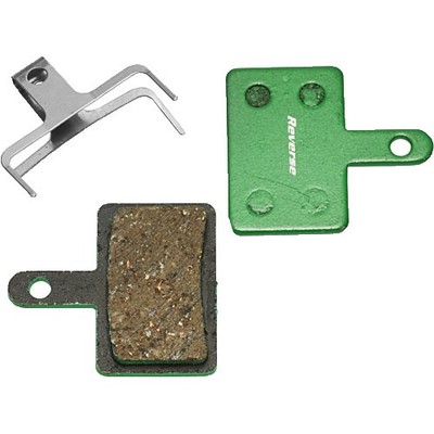 Reverse B-Type 2-Piston Organic Disc Brake Pads - All-Conditions, Steel-Backed,