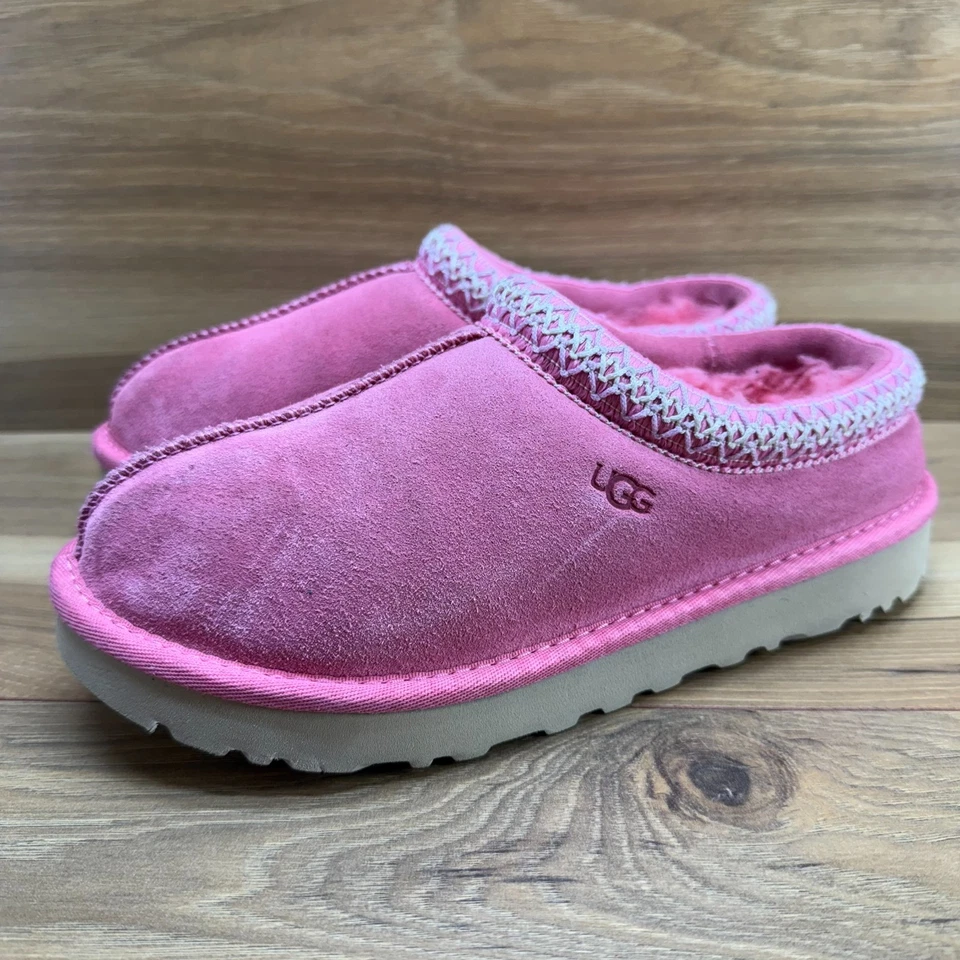 Zapatillas UGG Tasman Rosa Gamuza 6 Mujer Piel de Oveja Forradas Sin Cordones Foto 3 de 4