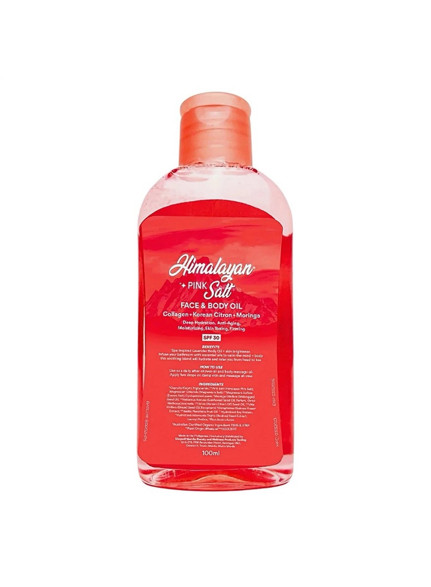 Bonita Himalayan Pink Salt Face & Body Oil SPF 30 – 100ml