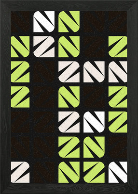 Geometrisches Muster NZ gerahmtes Wandbild Poster Leinwanddruck Bild