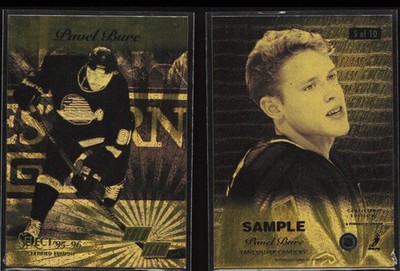 1995-96 Select Certified Gold Team #5 Pavel Bure Sample Vancouver Canucks