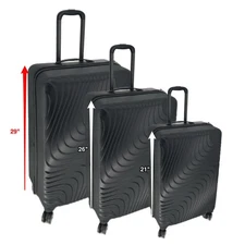 Luggage Set 3 Piece Suitcase  Double Spinner Wheels HardSide