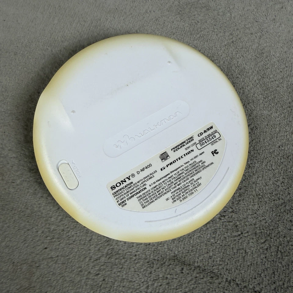 Sony Psyc CD Walkman D-NF400 Portátil ATRAC3 MP3 FM AM Weather Discman PROBADO Foto 4 de 4