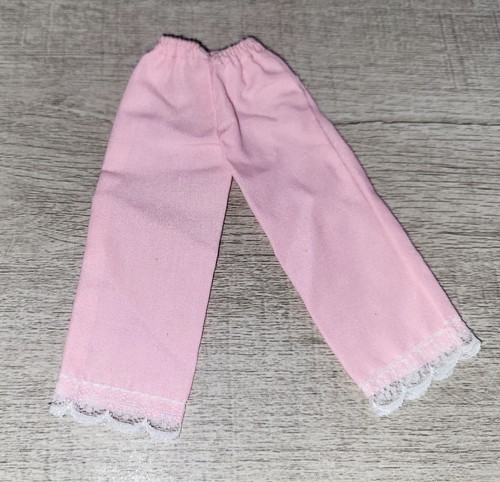 De colección Mattel Barbie Rosa Claro Encaje Recortado Pijama PJ Fashionistas Pantalones - Imagen 2 de 2