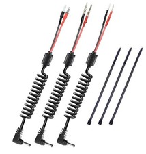 Radar Detector Power Cord Mirror Cable Plug with Magnetic Ring and Inline...