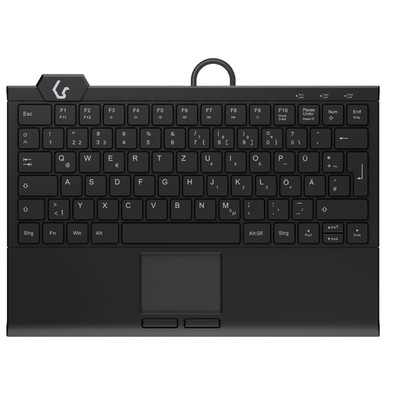 KSK-5210ELU Mini Tastatur DE-Layout Toucad Hintergrundbeleuchtung