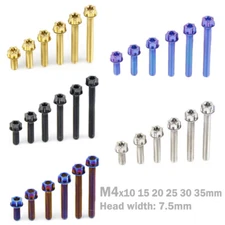 M4x10 15 20 25 30 35mm Titanium Bolts Flange torx screws Motorcycle Fastener