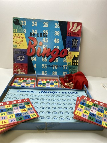Chad Valley DELUXE BINGO Vintage 1960s Christmas Family Games - Complete - Picture 2 of 16