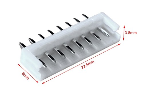 JST-EH 2.5mm Connector Housing Plug 8-Pin Straight Header Terminal Crimps 50 Set - Picture 2 of 12