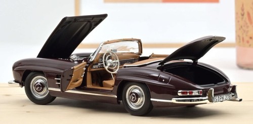 MB Mercedes Benz 300 SL Roadster - 1957 - bordeaux - NOREV 1:18 - Foto 3 di 6