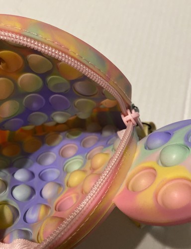 Mickey Purse Popit Fidget Toy Push Bubble Sensory Stress Relief Crossbody Bag - Picture 5 of 5