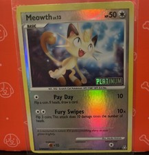 1x Meowth - 106/146 - Reverse Holo Burger King Promo Pokemon Platinum