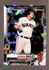 2021 Bowman Chrome #BCP-108 Patrick Bailey Rookie RC Atomic Refractor Parallel
