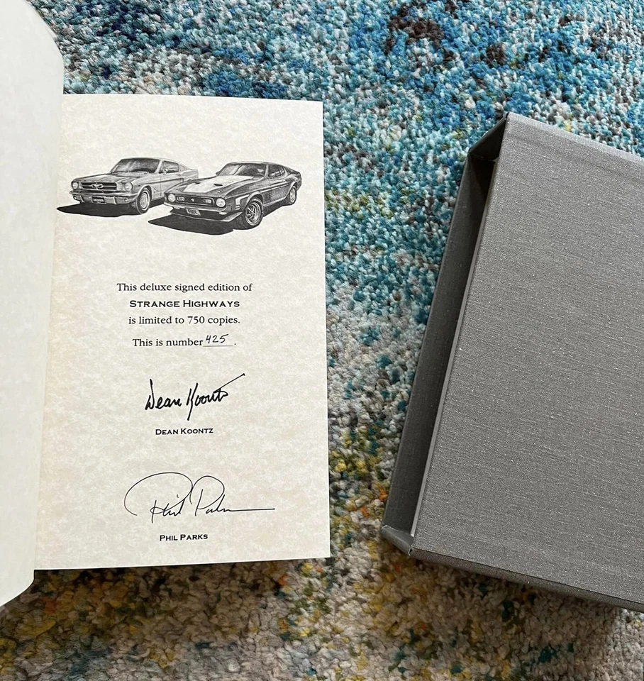 Strange Highways Dean R. Koontz Phil Parks Signed Cemetery Dance Deluxe Limited - Image 3 of 4