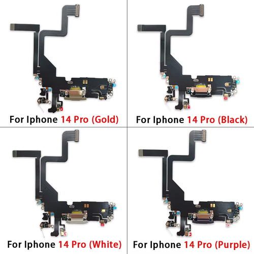 Cable flexible de micrófono base de cargador de puerto de carga OEM para iPhone 14 14 Plus 14 Pro Max - Imagen 5 de 56