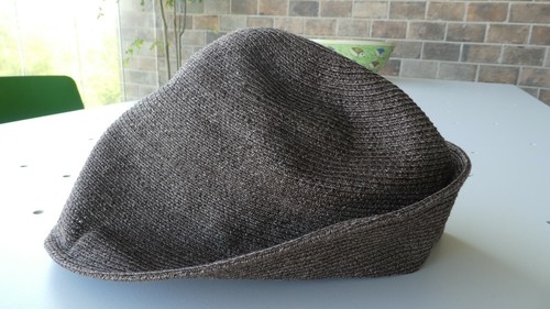 p cnq (Mad Factory) Japanese hina cloche hat in brown linen - Picture 5 of 10