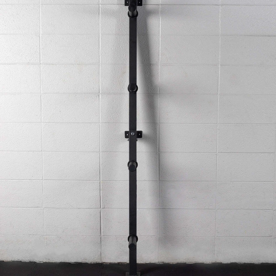 Titan Fitness Weight Plate Wall Mounted Storage Rack, Angled 4-Peg Design - Image 3 of 4