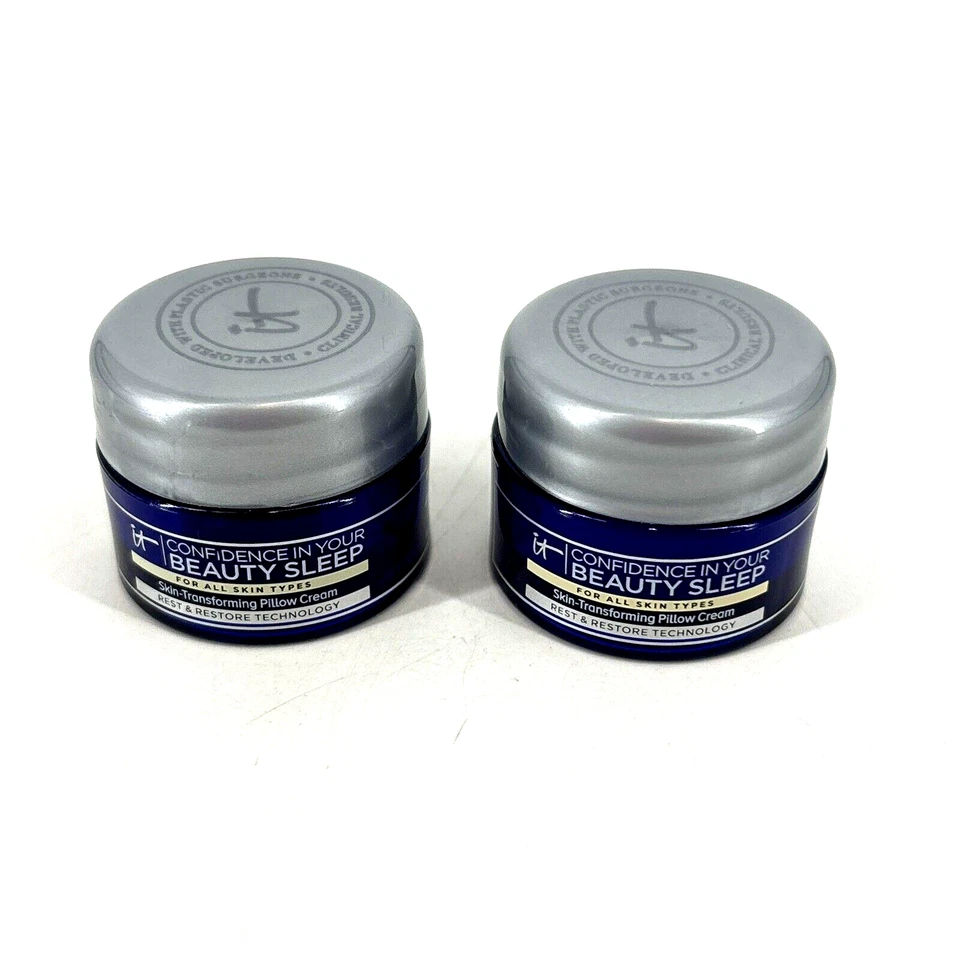 IT Cosmetics Confidence In Your Beauty Sleep LOT Pillow Cream 0.237oz/7ml Travel - Image 2 of 4
