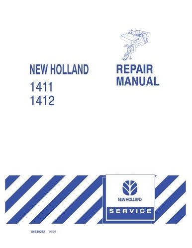 New Holland 1411, 1412 Scheibenmäher Aufbereiter Service Handbuch Werkstatt Buch - Bild 1 von 24