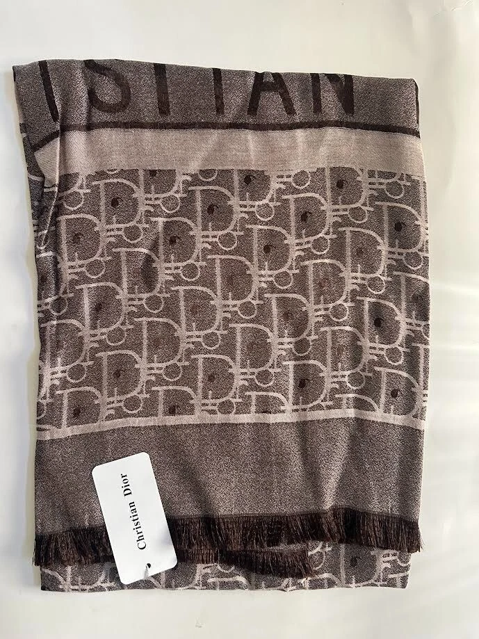 FOULARD FEMME DIOR MICRO MARRON/MARRON CLAIR