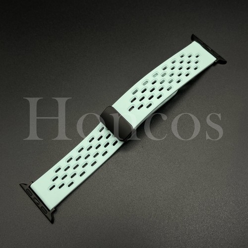 Correa de goma de silicona verde para Apple Watch de 38 mm-49 mm para iWatch liberación rápida - Imagen 13 de 31