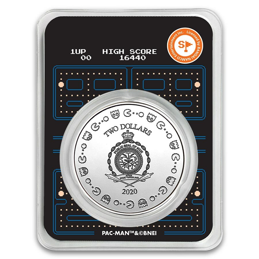 2020 PACMAN 40th Anniversary Colorized 1 oz .999 Silver 2