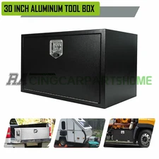 30" Truck Bed Tool Box Aluminum for Pickup,RV,Trailer, Storage Organizer w/ Keys