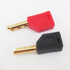 20pcs Connectors Red  Black Stackable BFA 4mm Banana Plug Z-Type Speaker Cable