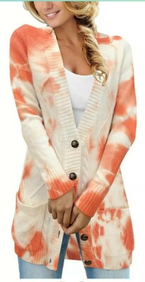 luvamia Womens Long Sleeve Open Front Buttons Cable Knit Pocket Sweater Cardigan