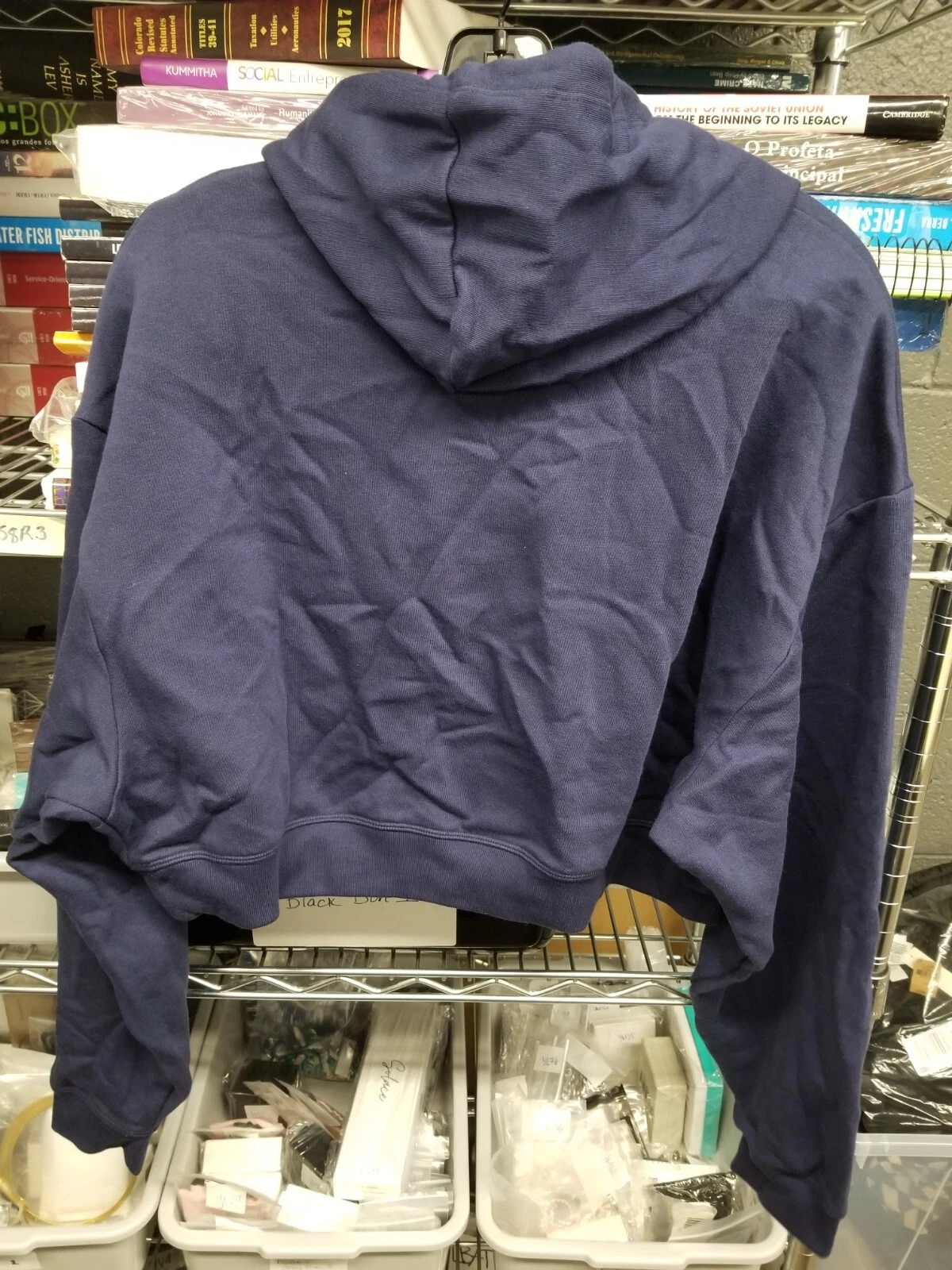 UNDERCOVER Felpa con cappuccio Victoria's Secret 11234614 in pile di tutti i giorni taglia L Navy di mezzanotte