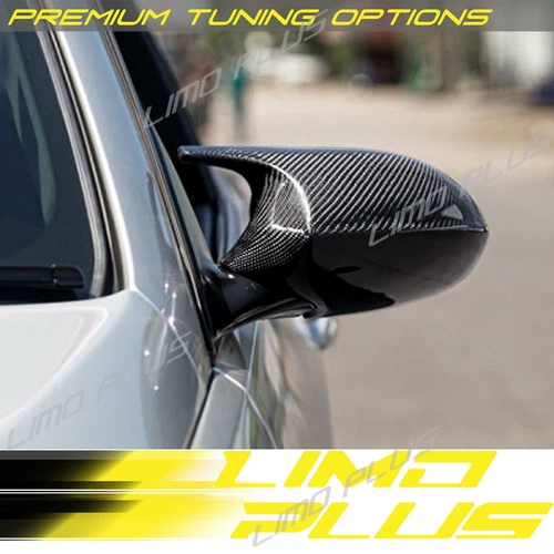 Real Carbon Fiber Side Mirror Cover Caps Replace For BMW E81 E82 E88 E87 Pre-LCI