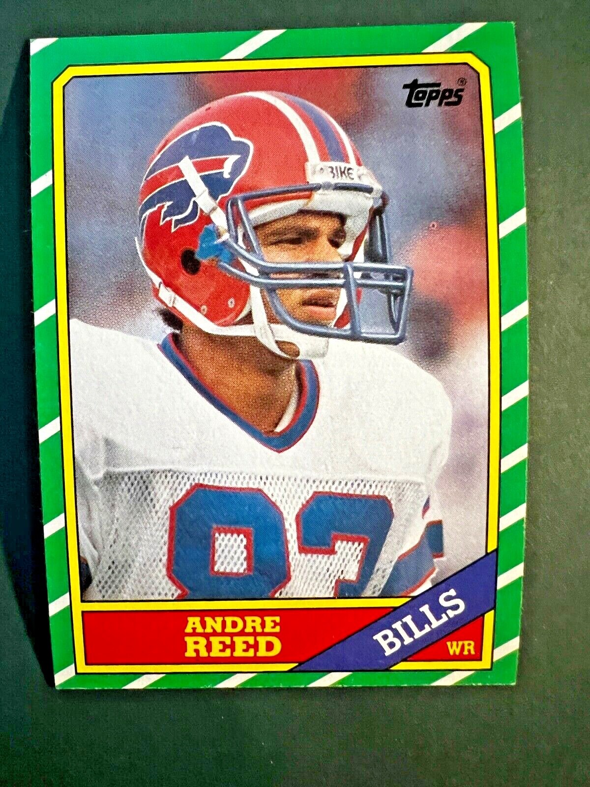 1986 TOPPS FOOTBALL CARD BUFFALO BILLS #388 ANDRE REED ROOKIE HOF NEAR MINT