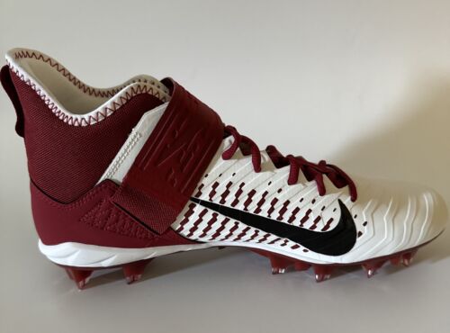 Nike Mens 11 Alpha Menace Pro 2 MID Football Cleats BV3945-106 Crimson Red/White - Picture 5 of 8