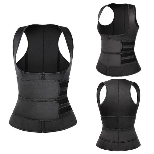 Faja Para Adelgazar Reductoras Abdomen Faja De Ejercicio Tank Top Mujer y Hombre - Picture 32 of 38
