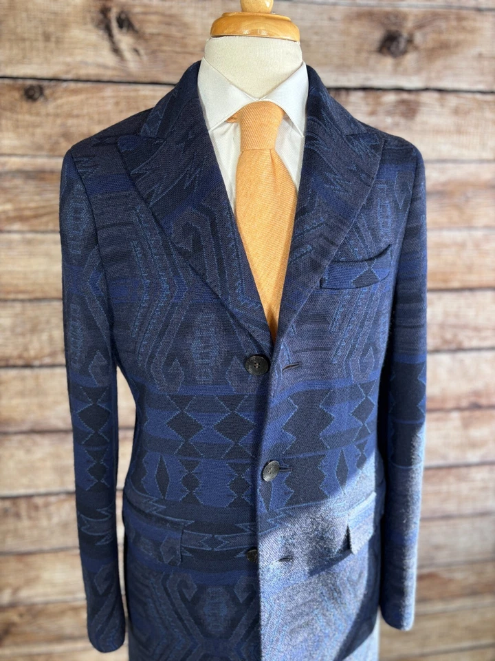 Etro Wool Paisley Overcoat Size S / 36 (46 EUR) - Image 2 of 4