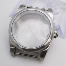 36mm/39mm brushed round edge watch case fit nh35,nh34 miyota8215 ETA 2824 PT5000