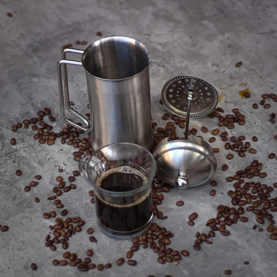 CHEF-HUB STAINLESS STEEL CAFETIERE - FRENCH COFFEE PRESS POLISHED FINISH - Image 3 of 4