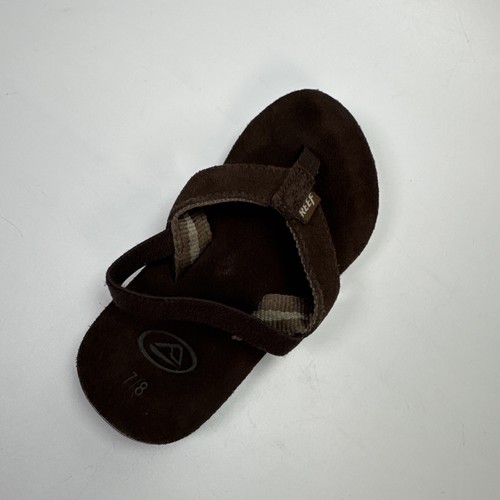 Reef Toddler Brown Flip Flop Sandles Sz 7/8 - Picture 9 of 20