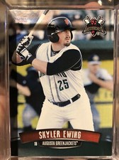 2016 Augusta Greenjackets Choice #10 Skyler Ewing Arlington Texas Baseball Card