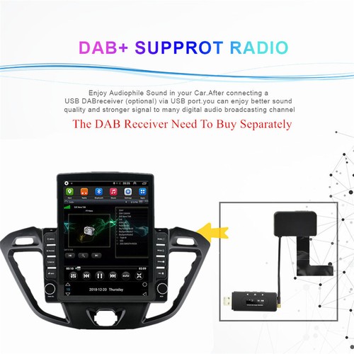 Fit For Ford Transit Custom 2013-2018 9.7in Touch Screen Car Radio Stereo 2+32GB - Picture 14 of 23