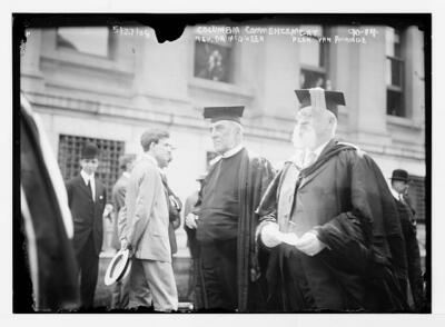 Columbia Univ. commencement Rev. Dr. McQuees Dean van Amringe New c1900 Photo
