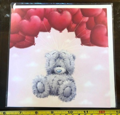 Kartenballons Cute Me To You Tatty Teddy Blanko Persönlich Msg Neu mit Umschlag