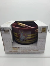 NIB NEW Harry Potter Gryffindor Ramen Bundle: Bowl, Chopsticks & Spoon Set