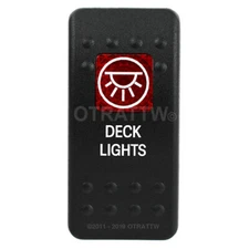 OTRATTW Carling Technologies Contura II Rocker only, DECK LIGHTS, RED LENS