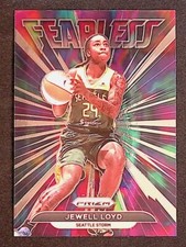 Jewell Loyd #10 2022 Panini Prizm WNBA Fearless Prizms Green Seattle Storm