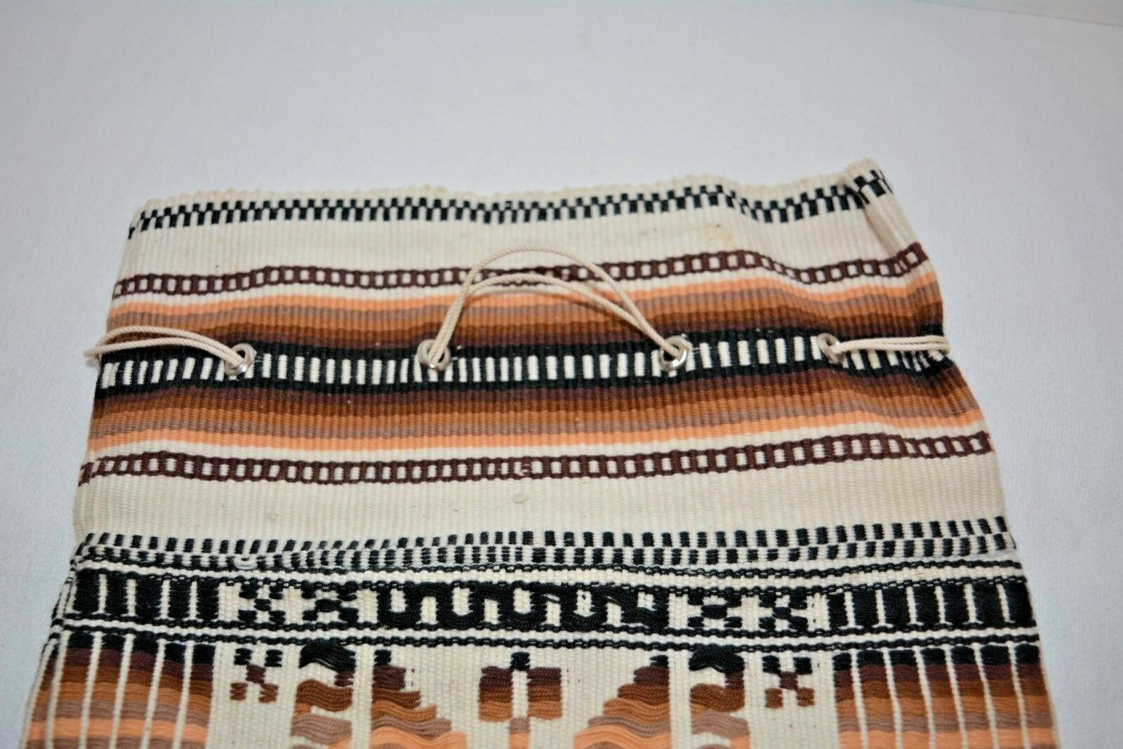 Peruvian Handwoven Wool Rucksack Drawstring Purse… - image 4