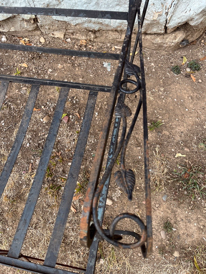 vintage WOODARD wrought iron patio furniture bench lounge & 2 chairs eBay