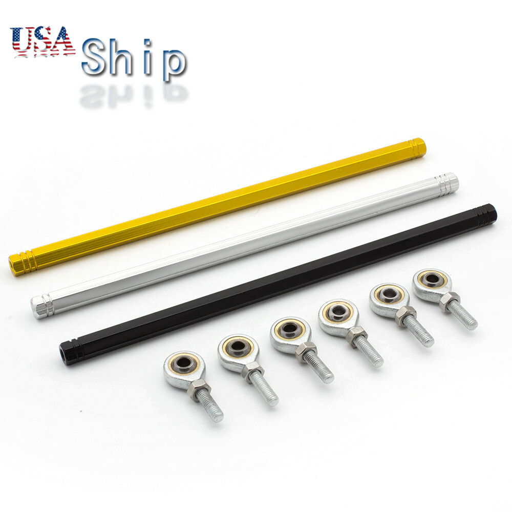 CNC Black Gear Shift Rod Replacement for Racing Rearset Foot Pegs Size 280mm