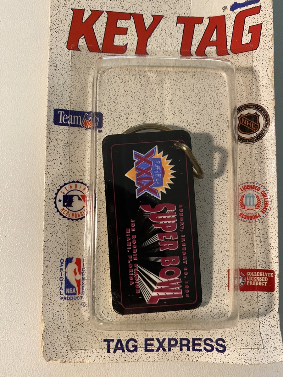 NIB SUPER BOWL XXlX CHAMPIONS JOE ROBBIE STADIUM 1993 KEY CHAIN